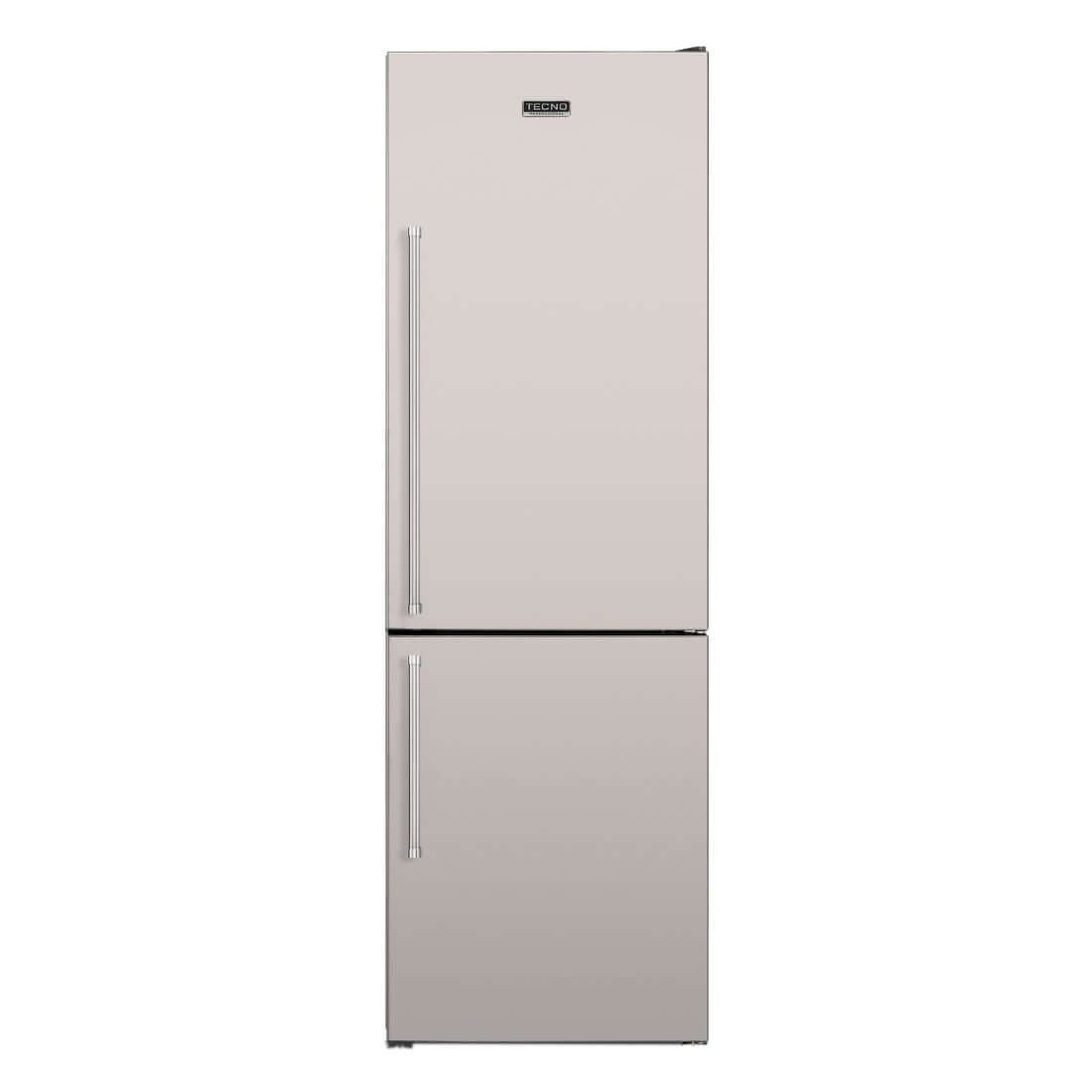 Refrigerador Tecno Professional Bottom Freezer 324 Litros Inox 60cm com design moderno e iluminação LED.